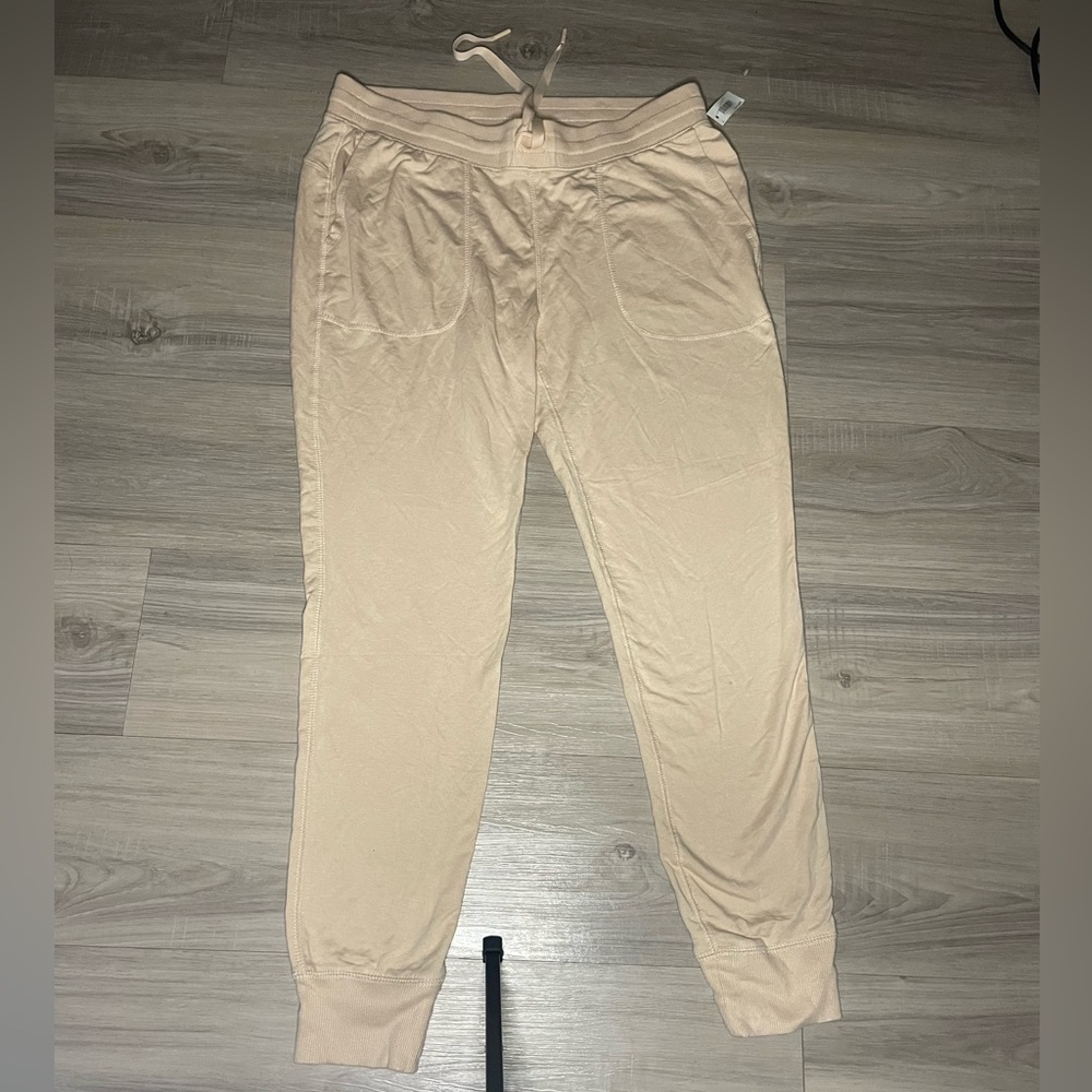 Amazon Essentials Womens Tan Beige Pull On Pants Athleisure Size M